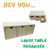 Large Table Organizer/ Wooden Organizer/ Drawers