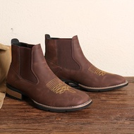 R003 Chelsea boots Cross-Border Embroidered Cover Foot Chelsea boots Men Martin boots Foreign Trade 