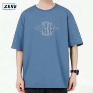 ZEKE A0061 Graphic T-shirt Unisex Digital Printing Short Sleeve Oversized T-Shirt Street Wear