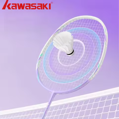 Kawasaki 3U 1pcs/1batch Carbon composite Badminton Racket Original durable Badminton String and Bag