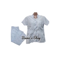 Nursing Uniform Chinese Collar with Chest Pocket for women