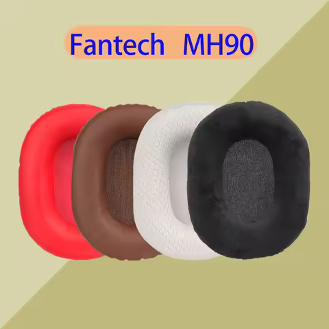 Earpads for Fantech MH90 Headphones Replacement Ear Cushions Breathable Mesh Fabric Soft Warm Velour