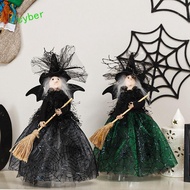 CYBERLINX Halloween Witch Doll, High Quality Silk Haunted House Doll, Doll Ornaments Witch Black Sca