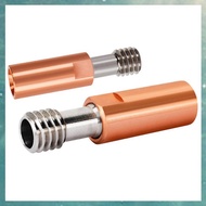 【T Q L I】 2Pcs All-Metal  CR10-TCrazy Heat Break Titanium Copper Throat 27mm for CR10 -10S Hotend  3