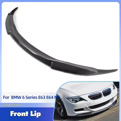 Car Front Bumper Lip Spoiler Carbon Fiber for BMW 6 Series E63 E64 M6 2006 - 2010 Front Bumper Lip S