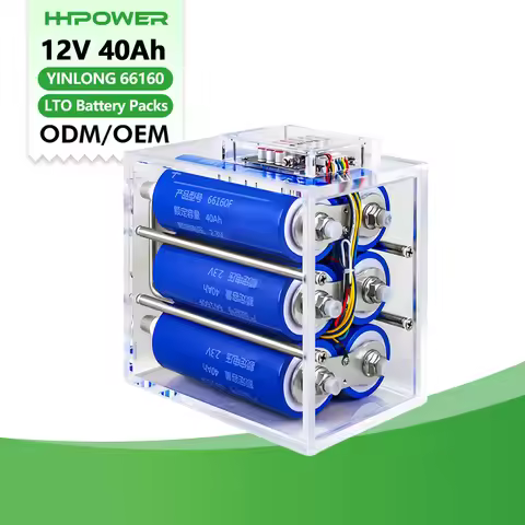 LTO 12V 40AH 35AH 30ah Large Single Lithium Titanate Battery Pack Low Temperature Resistant Power Cy