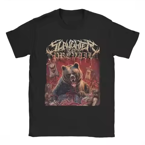 SLAUGHTER TO PREVAIL Band T-Shirt Summer 100 Cotton T Shirts For Men Trending Casual Tshirt Short Sl