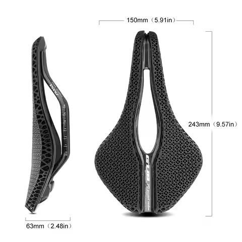 GUB Bicycle 3D Printed Saddle Hollow Out Road Bike MTB Seat High Rebound Honeycomb Cushion Shock Abs