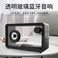 Simple Transparent Bluetooth Speaker with Ambient Light Portable Speaker Colorful Creative Speaker