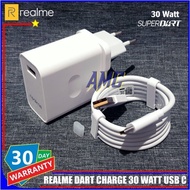 Charger Realme Narzo 50 Realme 9 ORIGINAL 100% DART CHARGE 30W Type C