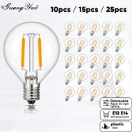 10Pcs/25Pcs 1.5W G40 Led Bulb edison bulb E14 E12 220v outdoor decorative bulb commercial bulb glass