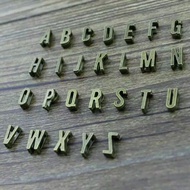 Alphabet Letter Slide Charm Alphabet N to Z - Alphabet Letter Slide Charm Antique Bronze