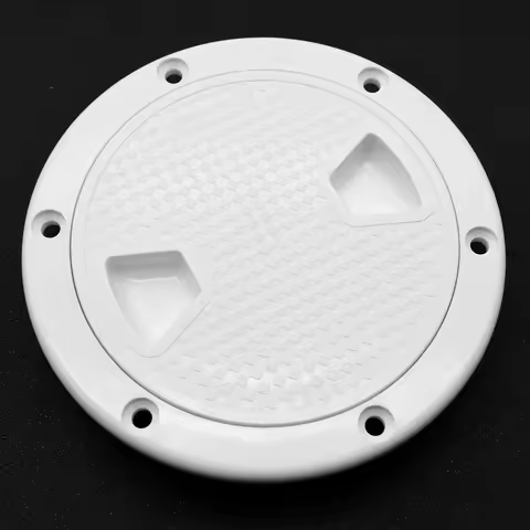 4" 6" 8" Inch Boat Hatch Marine Deck Hatch Cover ABS Round Non Slip Inspection Hatch w/Detachable Co