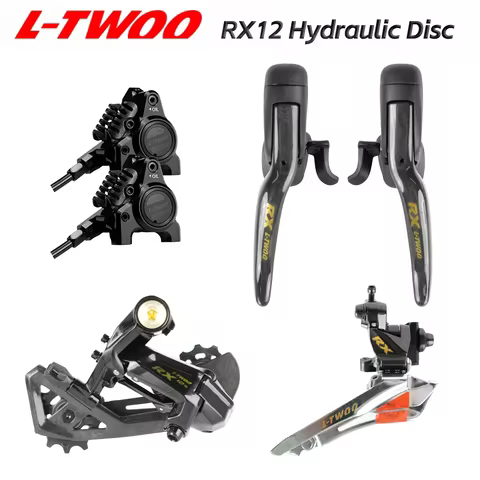 LTWOO RX 12 - Disc 2x12s Road Hydraulic Disc Brake Groupset Carbon Fibre, RX12 6 Kit, Benchmark R717