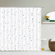 codCat Cartoon Animal Print Shower Curtain Bathroom Bathtub Shower Cover Shower Curtain with 12 Hook