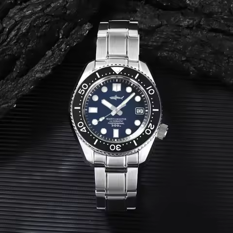 Heimdallr Men's Watch MM300 SBDX 300M Waterproof Sapphire Crystal Glass C3 Night Light Green Dial NH