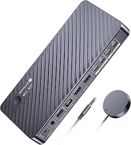 AV Access Docking Station KVM Switch 2 Monitors 2 Laptops, 4K KVM Switch Dual Monitor, 100W PD for E