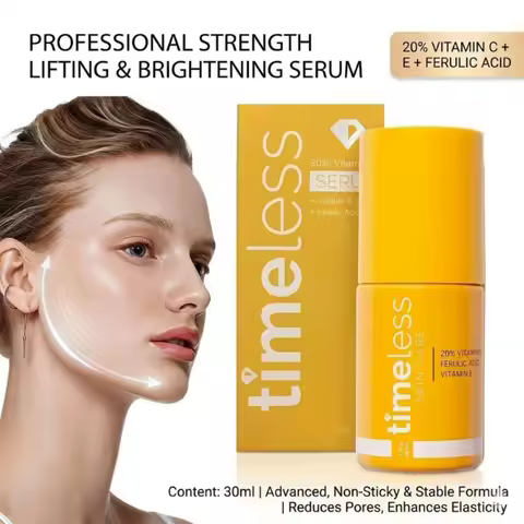 Timeless 30ml Vitamin C Ferulic Acid Essence Antioxidant Brightening Hydrating Firming Anti Fine Lin