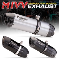 SALE 470Universal  Exhaust Motorcycle MIVV Muffler Escape Moto DB Killer Pipe 51MM For  er6n GY6 Sco