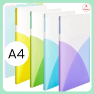 Plus Clear File A4 10/20/40 Pockets Pasty Fruit Squash 4 Colors