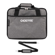 GHOSTFIRE กระเป๋าใส่บอร์ดเหยียบกีต้าร์ กระเป๋าเก็บอุปกรณ์เสริมสำหรับบอร์ดเหยียบเอฟเฟกต์ กระเป๋าพกพา 14.1x10.6x4.3in