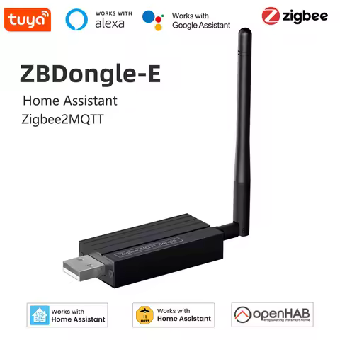 Tuya ZigBee 3.0 USB Dongle Plus-E Open Source Wireless Hub For Home Assistant OpenHAB Zigbee2MQTT ZH