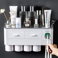 牙刷置物架全自動擠牙膏器擠壓神器懶人家用免打孔掛牆式吸壁套裝