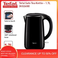 **MEGA SALE) Tefal KO2608 Safe Tea Black Kettle Spot Goods Jug Kettle Electric Kettle Stainless Steel (1.7L) KO2608