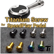 Titanium Screw for SpeedPlay Pedal Axle |Spindle Mounting Wahoo Speed Play Zero Nano Aero Comp Pedal | Titanium Bolt Gra