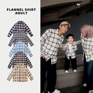 KEMEJA KOALAKIDDIE - OVERSIZED FLANNEL SHIRT FOR ADULTS - Plaid Long Sleeve Flannel SHIRT | Women's 