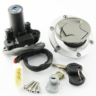 Motorcycle Ignition Switch Lock Key Set Motocross Fuel Gas Tank Cap Cover For Kawasaki EX250 Ninja 2