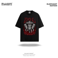 BUJANG ORGEN T-Shirt - " ELEPHANT NATION" - Regular Fit Black Series T-Shirt