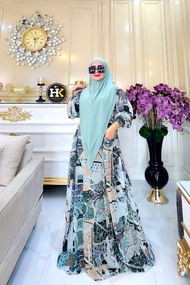 Marwah Set Bergo Series HK By Dermawan ORI Hijab Gamis Syari Kekinian 