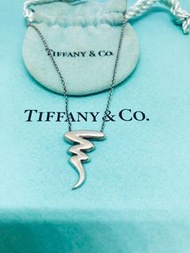 TIFFANY&amp;Co. paloma picasso少見款塗鴉925純銀項鍊