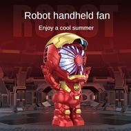 Iron Man Trendy Play Charging Fan Mini Fan USB Portable Fan Handheld Fan