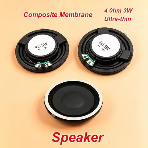 1-2PC 30/36/40MM Plastic Composite Membrane 4Ohm 3W Speaker 30/36/40MM 4Ohm 3 Watts Speaker Ultra-th