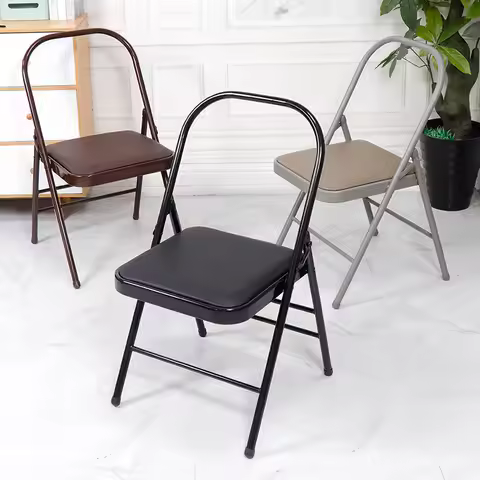 Factory Yoga Chair Thickened Professional Folding Stool Multifunctional Auxiliary Tools Iyengar Inve