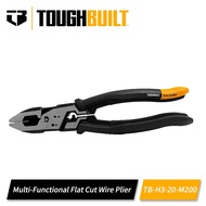 TOUGHBUILT TB-H3-20-M200 8"Industrial Grade Labor Saving Multi-Functional Flat Cut Wire Pliers Hand
