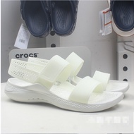 Crocs ของแท้ รองเท้าแตะลําลอง ลาย LiteRide น่ารัก สําหรับสตรี【พร้อมส่ง】206711】