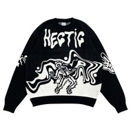 Hectic - Knitwear - Sweatshirt Black - Depressed