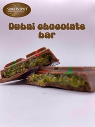 Viral Dubai Chocolate Bar With Kunafa & Pistachio- Dubai Chocolate Bar -Pistachio Chocolate Bar - Ku