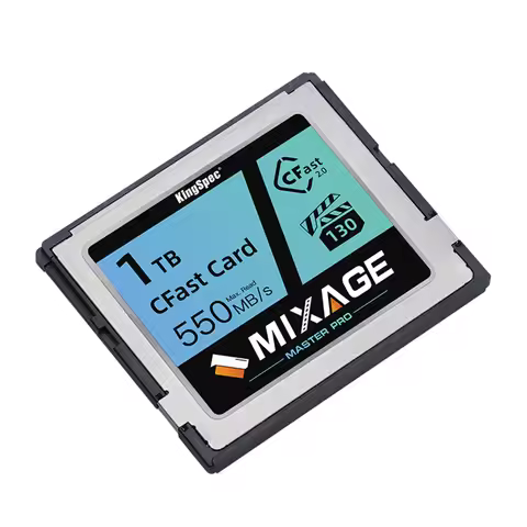 KingSpec CFast 2.0 Memory Card CFexpress Card Type B 256GB 512GB 1tb Memory Cards for Camera Raw 4K 