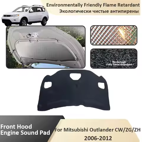 Front Hood Engine For Mitsubishi Outlander CW ZG ZH MK2 2006 2007 2008 2009 2010 2011 2012 Sound Ins