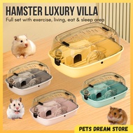 Hamster Cage Full set Sangkar Hamster Luxury Villa Large hamster cage hamster wheel hamster bottle h