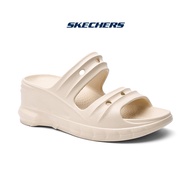 Skechers_สเก็ตเชอร์ส รองเท้า ผู้หญิง  Arch Fit Rumble Cali Shoes รองเท้าแตะส้นสูง Wedge Sandals-Women Wedge Slides