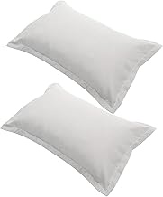 Ciieeo 2pcs Pillowcase Backrest Pillow Cover Bed Cushion Cover Grey Pillows King Pillow Cover White Pillow Shams Queen Pillow Cover Child Pillow Case Polyester (polyester) Dropshipping