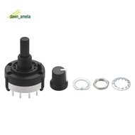 3P4T 3 Pole 4 Position Single  Band  Rotary Switch w Knob