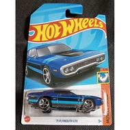 HOT WHEELS '71 PLYMOUTH GTX BLUE
