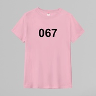 Squid Game 067 Jiang Xiao Zheng Haojuan 오 어🏻🏻 T-shirt T shirt Men's Women's Parent-Child Couple Gift