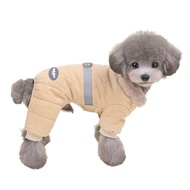 Fur Collar Dog Jumpsuit with D-Ring, Small Winter Clothes, Chihuahua, Poodle Jacket, Pet Coats LIU9